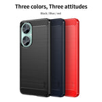 MOFI JK TPU Series-1 för Huawei nova 11i / Maimang 20 Mjukt TPU mobilskal Kolfiber Borstat mobilskydd