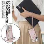 For Samsung Galaxy S21+ 5G Zipper Wallet Ring Kickstand Case PU Leather Coated TPU Phone Cover