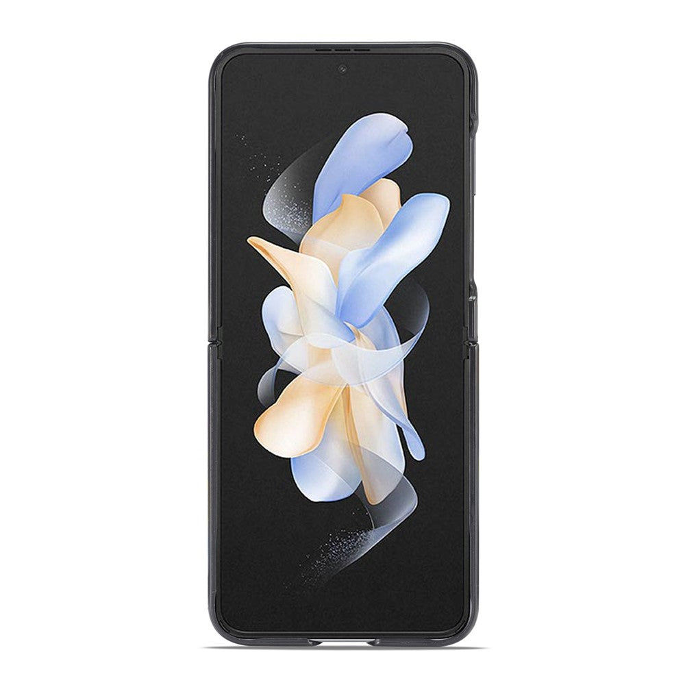 LC.IMEEK Til Samsung Galaxy Z Flip5 5G Telefoncover med Kulfibertekstur PU Læder+PC Stødsikkert Cover