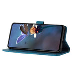 For iPhone XS Max 6.5 inch Flowers Imprint Drop-proof Shell PU Leather Wallet Flip Stand Cover
