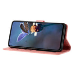 Til Samsung Galaxy A23 5G (Global Version) / A23 4G Blomsterpræg Stand Telefoncover Læderpung Beskyttelsescover
