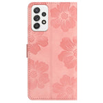 Til Samsung Galaxy A23 5G (Global Version) / A23 4G Blomsterpræg Stand Telefoncover Læderpung Beskyttelsescover