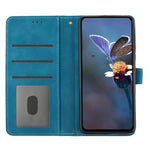 For Samsung Galaxy A22 5G (EU Version) PU Leather Full Protection Shell Flowers Imprint Stand Wallet Phone Case