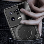 For Xiaomi 13 Pro 5G Phone Case Rotatable Kickstand PC+TPU Cover with Slide Camera Lid