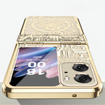 Mechanical Legend Series for Oppo Find N2 Flip 5G Hinde Protection Phone Case Hard PC Electroplating Cover
