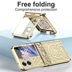 Mechanical Legend Series for Oppo Find N2 Flip 5G Hinde Protection Phone Case Hard PC Electroplating Cover