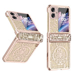 Mechanical Legend Series for Oppo Find N2 Flip 5G Hinde Protection Phone Case Hard PC Electroplating Cover