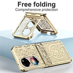 Mechanical Legend Series for Huawei P50 Pocket Hard PC Back Cover Hinde Protection Electroplating Phone Case