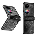 Mechanical Legend-serien för Huawei P50 Pocket Hårt PC-bakstycke Hinde Protection Galvaniserat mobilskal