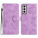 Samsung Galaxy S22+ 5G Läderfodral med Blommönster, Stativ, Plånboksskydd