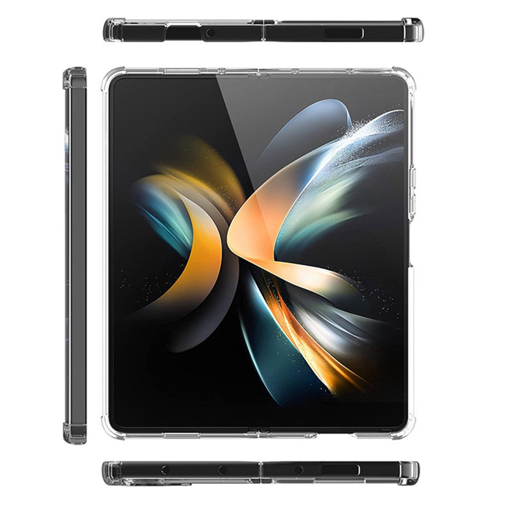 For Samsung Galaxy Z Flip5 5G Foldable Design Cell Phone Case PC+TPU HD Clear Phone Back Cover