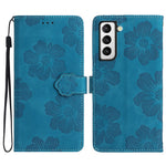 PU Leather Case for Samsung Galaxy S21 5G / 4G , Stand Flowers Imprinted Phone Cover Shell Wallet