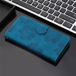 PU Leather Case for Samsung Galaxy S21 5G / 4G , Stand Flowers Imprinted Phone Cover Shell Wallet