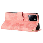 Leather Case for Xiaomi 13 Flowers Imprinted Stand Phone Wallet Shockproof Cover