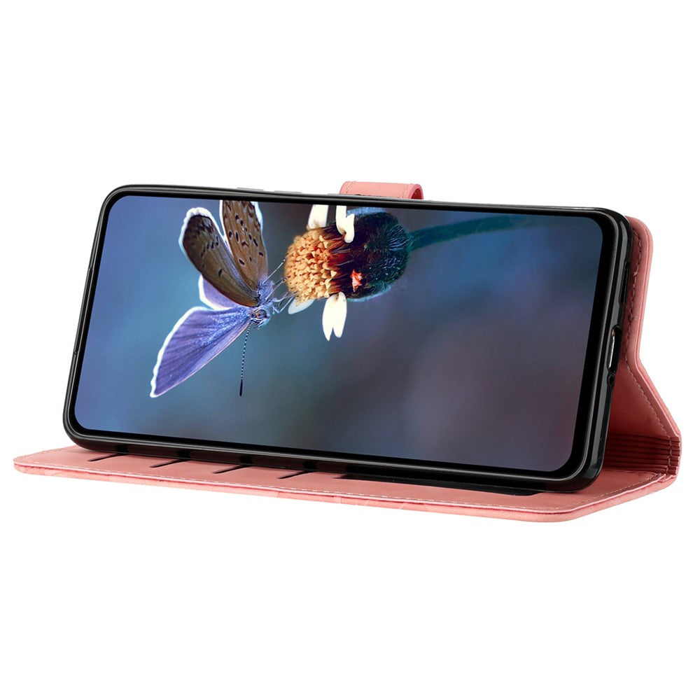 Leather Case for Xiaomi 13 Flowers Imprinted Stand Phone Wallet Shockproof Cover