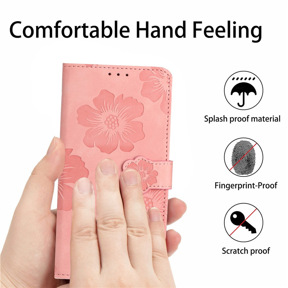 Leather Case for Xiaomi 13 Flowers Imprinted Stand Phone Wallet Shockproof Cover