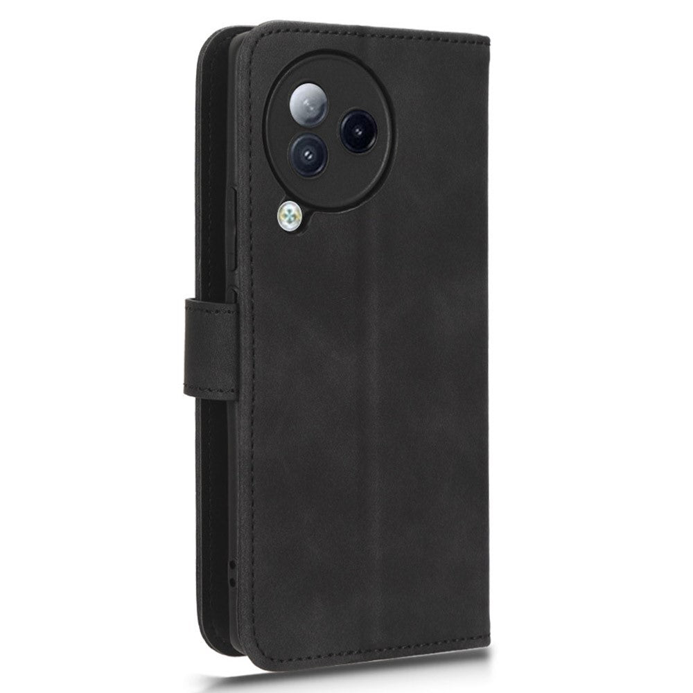 Skin-touch Leather Case for Xiaomi Civi 3 5G , Foldable Stand Wallet Protective Phone Cover