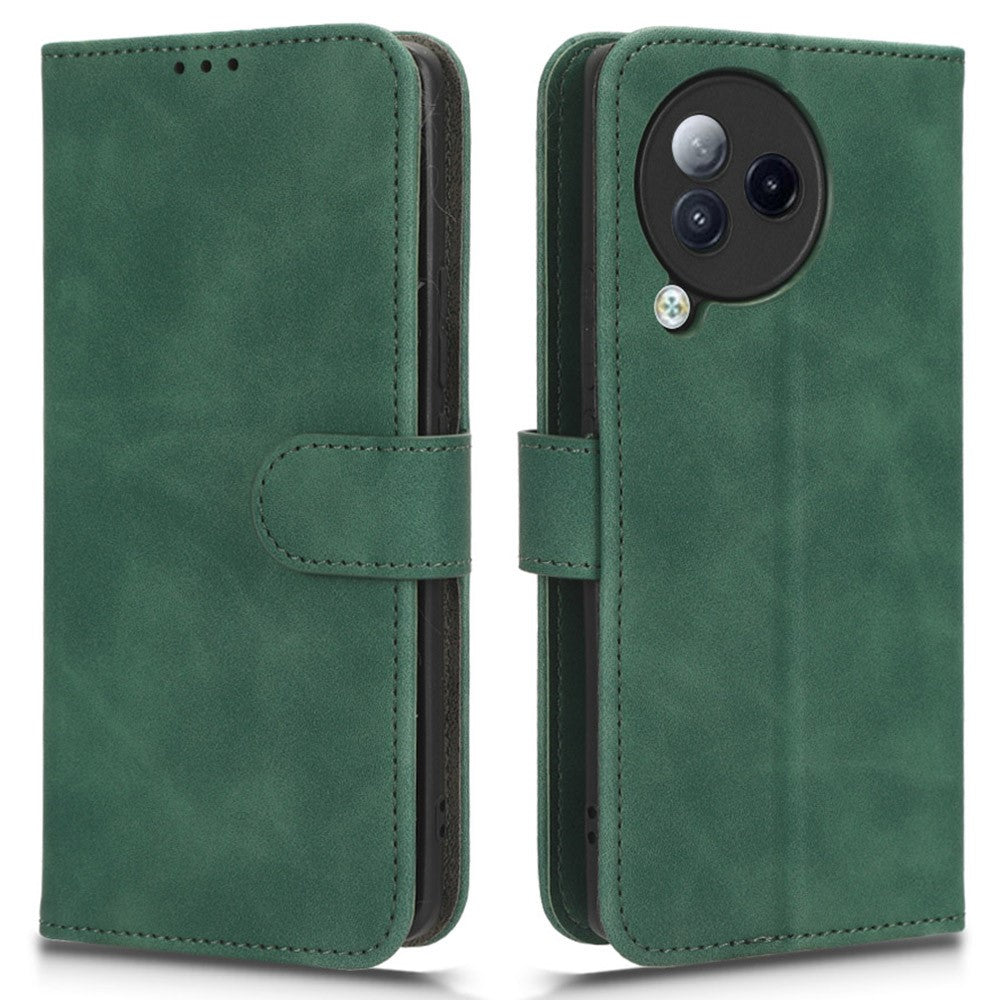 Skin-touch Leather Case for Xiaomi Civi 3 5G , Foldable Stand Wallet Protective Phone Cover