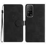 Läderfodral för Xiaomi Mi 10T 5G / 10T Pro 5G / Redmi K30S, Blommigt stativ med fällbart plånboksfodral
