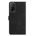 Läderfodral för Xiaomi Mi 10T 5G / 10T Pro 5G / Redmi K30S, Blommigt stativ med fällbart plånboksfodral