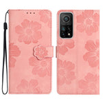 Läderfodral för Xiaomi Mi 10T 5G / 10T Pro 5G / Redmi K30S, Blommigt stativ med fällbart plånboksfodral