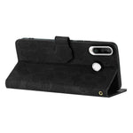 Flip-plånboksfodral för Huawei P30 Lite / P30 Lite New Edition / nova 4e, PU-läder med blommönster och stativ