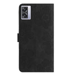 PU Leather Wallet Case for Oppo A57 (2022) 5G / A77 5G , Stand Flowers Imprinted Phone Cover
