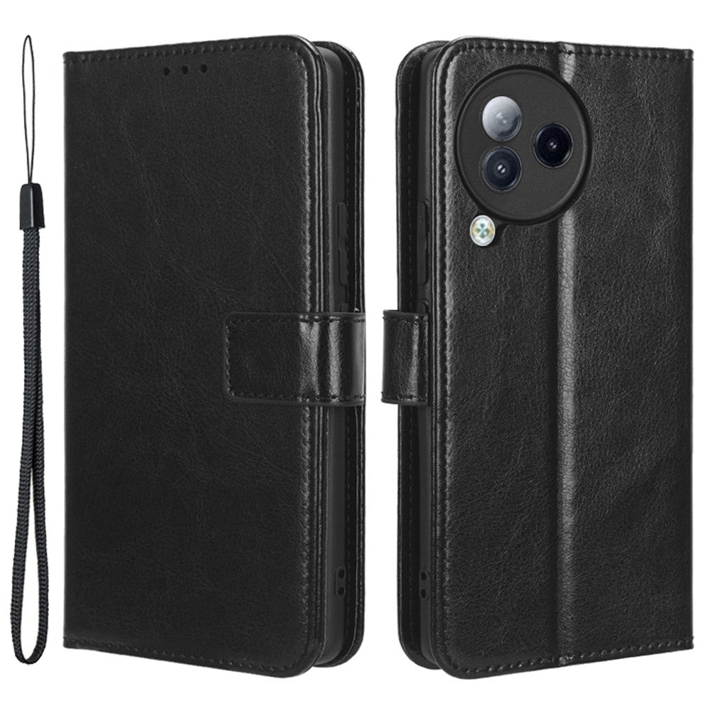 For Xiaomi Civi 3 5G Scratch-proof Crazy Horse Texture PU Leather Stand Phone Case Wallet Shell