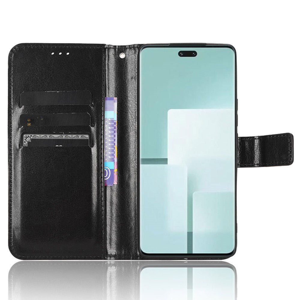 For Xiaomi Civi 3 5G Scratch-proof Crazy Horse Texture PU Leather Stand Phone Case Wallet Shell