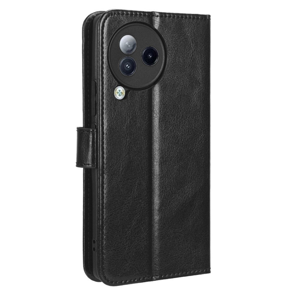 For Xiaomi Civi 3 5G Scratch-proof Crazy Horse Texture PU Leather Stand Phone Case Wallet Shell