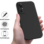 For Xiaomi Redmi Note 12S 4G Liquid Silicone Phone Case Soft Lining Anti-scratch Phone Cover with Strap