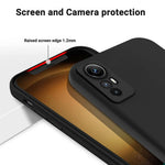For Xiaomi Redmi Note 12S 4G Liquid Silicone Phone Case Soft Lining Anti-scratch Phone Cover with Strap