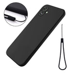 For Samsung Galaxy F14 5G Anti-Dust Liquid Silicone Phone Cover Soft Lining Phone Case with Strap