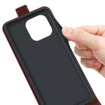Cell Phone Case for iPhone 15 Pro Max , Drop Protection Vertical Flip PU Leather Phone Cover with Card Slot