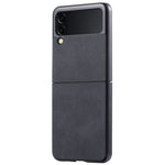 VILI TR Series Telefoncover til Samsung Galaxy Z Flip3 5G Beskyttende PC-etui med læderbelægning
