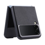 VILI TR Series Telefoncover til Samsung Galaxy Z Flip3 5G Beskyttende PC-etui med læderbelægning