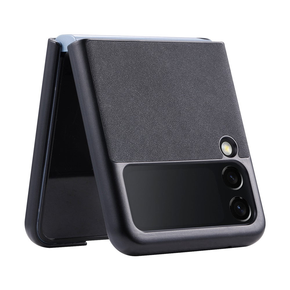 VILI TR Series Telefoncover til Samsung Galaxy Z Flip3 5G Beskyttende PC-etui med læderbelægning