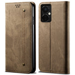 PU-läderfodral till OnePlus Nord CE3 5G, stativplånbok, jeanstygtextur, mobilskal