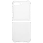 Til Samsung Galaxy Z Flip5 5G Transparent TPU Telefoncover To-Delt Design Anti-Ridse Telefonbeskyttelse