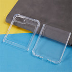 Til Samsung Galaxy Z Flip5 5G Transparent TPU Telefoncover To-Delt Design Anti-Ridse Telefonbeskyttelse