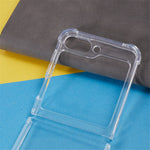 Til Samsung Galaxy Z Flip5 5G Transparent TPU Telefoncover To-Delt Design Anti-Ridse Telefonbeskyttelse