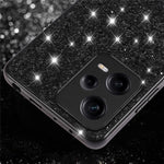 For Xiaomi Redmi Note 12 Pro 5G Glitter Sequins Phone Case Electroplating TPU Frame Back PC Shockproof Cover
