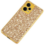 For Xiaomi Redmi Note 12 Pro 5G Glitter Sequins Phone Case Electroplating TPU Frame Back PC Shockproof Cover