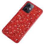 For Xiaomi Redmi Note 12 4G Glitter Sequins Bump Proof Phone Case Electroplating TPU Frame Back PC Cover