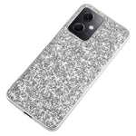 For Xiaomi Redmi Note 12 4G Glitter Sequins Bump Proof Phone Case Electroplating TPU Frame Back PC Cover
