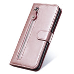 For Oppo Reno10 Pro+ 5G Calf Texture Phone Case Zipper Pocket Wallet Foldable Stand Cover
