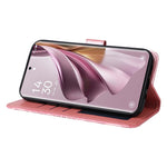 For Oppo Reno10 Pro+ 5G Book Style Protective Cover Sunflower Imprinted Stand Leather Wallet Case