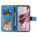 For Oppo Reno10 Pro+ 5G Case Floral Pattern PU Leather Wallet Stand Phone Cover