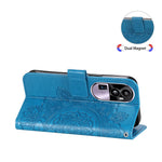 For Oppo Reno10 Pro+ 5G Case Floral Pattern PU Leather Wallet Stand Phone Cover