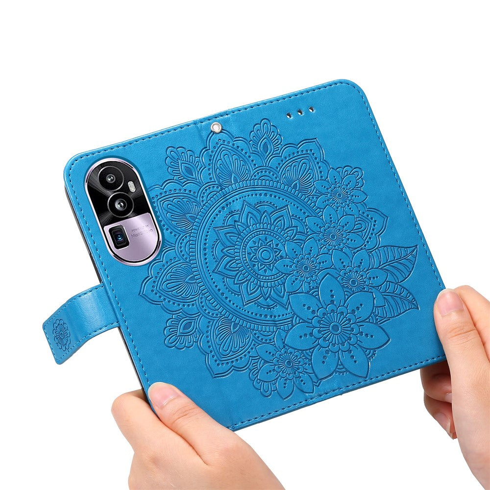 For Oppo Reno10 Pro+ 5G Case Floral Pattern PU Leather Wallet Stand Phone Cover